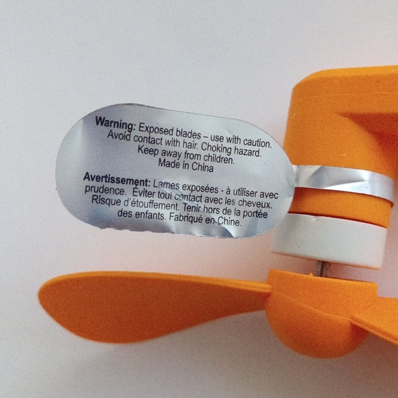 New SMART Accessories Creamsicle Orange Plug And Play Mobile Fan - Picture 7 of 9